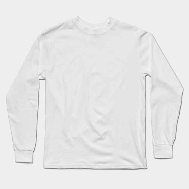 Hair on shirt - ZOOM IN Long Sleeve T-Shirt by EshiPaints